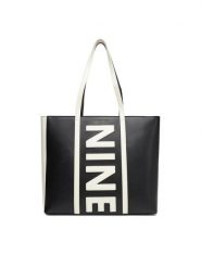 Nine West Torebka CEO-WHITE-LX10027 Czarny. Czarne shopperki damskie Nine West, bez wzorów, z materiału, bez dodatków. Za 329.99 zł.