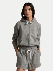 Polo Ralph Lauren Bluza 211971699004 Szary Relaxed Fit. Szare bluzy damskie Polo Ralph Lauren, xs, bez wzorów, bez ramiączek, bez kaptura. Za 879.99 zł.