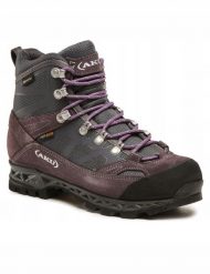 Buty trekkingowe damskie Aku W'S TREKKER PRO GTX, grey/ deep violet, 37. Szare obuwie trekkingowe damskie Aku, bez zapięcia. Za 756.25 zł.