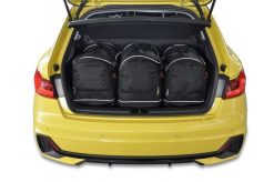 Torby Do Bagażnika Audi A1 2018-2024 3Szt Kjust. Czarne torby podróżne damskie KJUST, bez wzorów, z kauczuku. Za 746.00 zł.