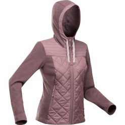 Bluza turystyczna damska Quechua NH100 Hybrid. Szare bluzy damskie QUECHUA, m, bez wzorów, z dzianiny, sportowe, bez ramiączek, bez kaptura. W wyprzedaży za 79.99 zł.