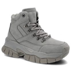 Szare Botki Big Star Damskie Modne Buty Sportowe. Szare obuwie sportowe damskie BIG STAR, ze skóry ekologicznej, bez zapięcia. Za 189.00 zł.