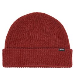 Czapka Vans. Czerwone czapki męskie Vans, na zimę, bez wzorów. Za 109.99 zł.