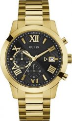 Zegarek Guess Zegarek męski Guess W0668G8 złoty. Żółte zegarki męskie Guess, z aplikacjami, złote. Za 939.00 zł.