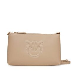 Torebka PINKO. Brązowe listonoszki damskie Pinko, bez wzorów, bez dodatków. Za 339.99 zł.