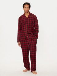 Hugo Piżama 50534200 Czerwony Relaxed Fit. Czerwone piżamy męskie Hugo, m, bez wzorów, z bawełny, bez kołnierzyka, bez ramiączek. Za 519.99 zł.