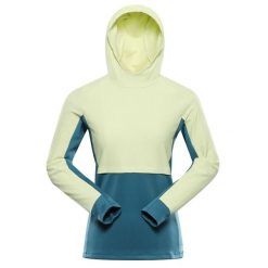 Bluza damska sportowa szybkoschnąca z kapturem Alpine Pro Feza. Żółte bluzy damskie Alpine Pro, m, bez wzorów, z elastanu, klasyczne, bez ramiączek, z kapturem. Za 359.00 zł.