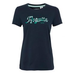 T-shirt Damski Kwiaty Rozciągliwa Fingal. Niebieskie t-shirty damskie Regatta, bez wzorów, sportowe, bez kołnierzyka, bez ramiączek. Za 40.99 zł.