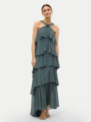 Vero Moda Sukienka wieczorowa Felicia 10295237 Zielony Slim Fit. Zielone sukienki damskie Vero Moda, l, bez wzorów, z syntetyku, wizytowe, bez kołnierzyka, bez ramiączek. Za 339.99 zł.