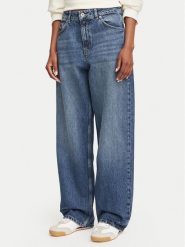 HUGO Jeansy Leni 50564951 Granatowy Relaxed Fit. Niebieskie jeansy damskie Hugo, bez wzorów, z bawełny. Za 384.99 zł.