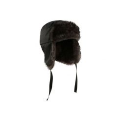 Czapka narciarska FIRSTHEAT. Czarne czapki damskie WED'ZE, bez wzorów, z materiału. Za 29.99 zł.
