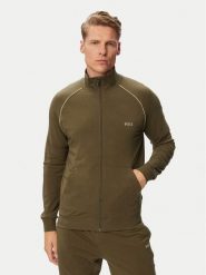 BOSS Bluza Mix&Match 50515307 Khaki Regular Fit. Brązowe bluzy męskie Boss, m, bez wzorów, z bawełny, bez ramiączek, bez kaptura. Za 279.99 zł.