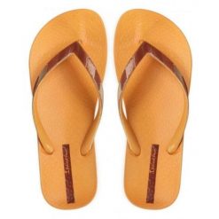 Ipanema Mesh V damskie klapki pomarańczowo-beżowe 41-42. Brązowe klapki damskie Ipanema, bez wzorów, z meshu, bez obcasa, bez zapięcia. Za 138.99 zł.