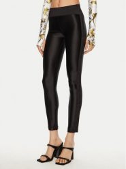 Versace Jeans Couture Legginsy 78HAC114 Czarny Slim Fit. Czarne legginsy damskie Versace Jeans Couture, bez wzorów, z jeansu. Za 569.99 zł.