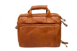 Torba Rowerowa Cali 17 Litrów 40 X 15 X 31 Cm - Wykonana Z Luksusowej Skóry. Brązowe torby na laptopa damskie NEW LOOXS, bez wzorów, z materiału, na ramię. Za 1,124.00 zł.
