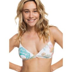 Góra od stroju kąpielowego ROXY Into the Sun. Białe bikini Roxy, bez wzorów, z elastanu. Za 66.99 zł.