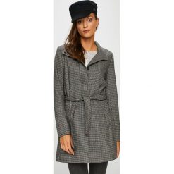 Only - Płaszcz. Czarne płaszcze damskie ONLY, l, bez wzorów, z materiału, bez kołnierzyka, bez kaptura. W wyprzedaży za 229.90 zł.