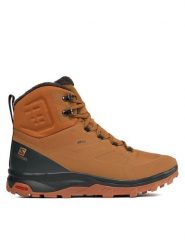 Salomon Trekkingi Outblast Climasalomon™ Waterproof L47382500 Brązowy. Brązowe botki męskie Salomon, z syntetyku, bez zapięcia. Za 749.99 zł.