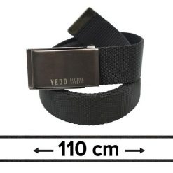 Pasek Materiałowy, Czarny 110 cm, Militarny Solidny, Klamra Zamykana Manualnie -Pako Jeans. Czarne paski męskie Pako Jeans, z jeansu, klasyczne. Za 45.00 zł.