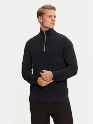 Marc O'Polo Sweter 428 5025 60308 Granatowy Regular Fit. Niebieskie swetry męskie Marc O'Polo, m, bez wzorów, z bawełny, bez kołnierzyka, bez ramiączek. Za 339.99 zł.