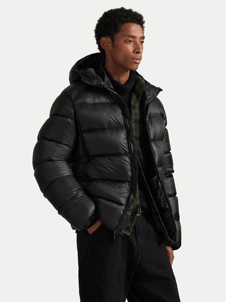 Polo Ralph Lauren Kurtka puchowa 710968113002 Czarny Regular Fit. Czarne kurtki męskie Polo Ralph Lauren, m, bez wzorów, z puchu, bez kaptura. Za 2,499.00 zł.