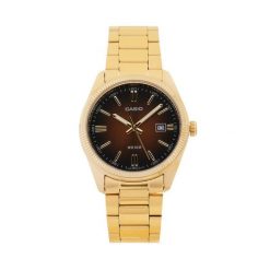 Zegarek Casio. Brązowe zegarki męskie Casio, bez wzorów. Za 369.99 zł.