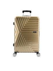Semi Line Walizka średnia T5763-2 Złoty. Żółte walizki damskie Semi-line, bez wzorów, z tworzywa sztucznego, średnie. Za 349.99 zł.