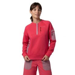 Damska techniczna bluza trekkingowa Siroko Tatras-W Red. Czerwone bluzy damskie SIROKO, uniwersalny, bez wzorów, z dzianiny, bez ramiączek, bez kaptura. Za 211.00 zł.