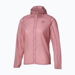 Kurtka do biegania damska Mizuno Tech Light Hooded Jacket. Czerwone kurtki sportowe damskie Mizuno, m, bez wzorów, z materiału, bez ramiączek, bez kaptura, do biegania. Za 299.99 zł.