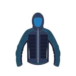 Kurtka polarowa z kapturem hybrydowa CMP. Czarne kurtki sportowe męskie CMP, na zimę, bez wzorów, z polaru, z kapturem, narciarskie. Za 548.50 zł.