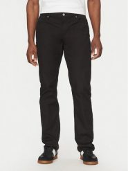 Guess Spodnie materiałowe M5RAS2 WGXW1 Czarny Slim Fit. Czarne spodnie materiałowe męskie Guess, z aplikacjami, z materiału. Za 249.99 zł.