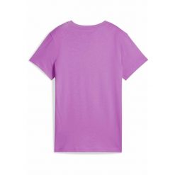 Damska koszulka z logo ESS No. 1 PUMA Wild Berry Purple. Fioletowe bluzki damskie Puma, s, bez wzorów, sportowe, bez kołnierzyka, bez ramiączek. Za 75.00 zł.