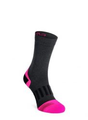 Skarpety damskie CMP Trekking Sock Low Microlon. Czarne skarpetki damskie CMP, bez wzorów, z materiału. Za 59.39 zł.