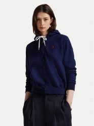 Polo Ralph Lauren Bluza 211971699002 Granatowy Relaxed Fit. Niebieskie bluzy damskie Polo Ralph Lauren, l, bez wzorów, bez ramiączek, bez kaptura. Za 879.99 zł.