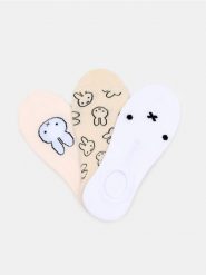 Prążkowane skarpetki 3 pack Miffy - wielobarwny. Skarpetki damskie Sinsay, bez wzorów, prążkowane. Za 12.99 zł.