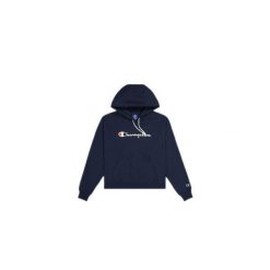 Bluza sportowa damska Champion Hooded. Niebieskie bluzy damskie Champion, xs, bez wzorów, z bawełny, biznesowe, bez ramiączek, z kapturem. Za 131.13 zł.