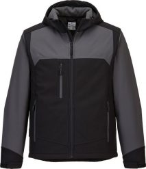 Kurtka męska Portwest KX362 - Softshell (3L) KX3 z kapturem - czarny-szary 3XL. Czarne kurtki męskie Portwest, l, bez wzorów, z softshellu, z kapturem. Za 311.49 zł.
