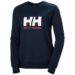Damska bluza z okrągłym dekoltem Helly Hansen 2.0. Niebieskie bluzy damskie Helly Hansen, bez wzorów, bez ramiączek, bez kaptura. Za 305.65 zł.