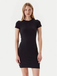 Calvin Klein Jeans Sukienka codzienna LV047B266G Czarny Slim Fit. Czarne sukienki damskie Calvin Klein Jeans, na co dzień, l, bez wzorów, z bawełny, bez kołnierzyka, bez ramiączek, proste. Za 199.99 zł.