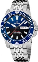 Zegarek Festina Zegarek męski Festina F20661-1 srebrny. Szare zegarki męskie Festina, bez wzorów, srebrne. Za 738.00 zł.