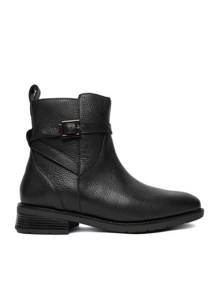 Lasocki Botki CEO-WI23-ALEGRA-02 Czarny. Czarne botki damskie Lasocki, bez wzorów, ze skóry, bez obcasa, na płaskiej podeszwie, bez zapięcia. Za 189.99 zł.