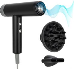 Suszarka Humanas HUMANAS AirTouch HD Suszarka do włosów z funkcją jonizowania czarna. Czarne suszarki do włosów Humanas. Za 241.26 zł.