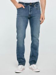 Jeansy męskie dopasowane niebieskie terry high waist 465. Niebieskie jeansy męskie BIG STAR, z denimu, klasyczne. Za 329.99 zł.
