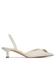 Aldo Czółenka Delicat 14344607 Écru. Białe czółenka damskie Aldo, bez wzorów, ze skóry, bez obcasa, bez zapięcia. Za 359.99 zł.