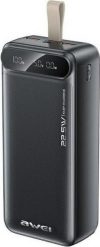 Awei PowerBank PA-12 30000 mAh 22.5W czarny. Czarne powerbanki . Za 149.90 zł.