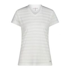 Koszulka damska CMP. Białe bluzki damskie CMP, bez wzorów, z materiału, sportowe, bez kołnierzyka, bez ramiączek. Za 176.50 zł.