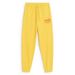 Spodnie dresowe DIADORA PANT MANIFESTO. Żółte spodnie sportowe męskie Diadora, s, bez wzorów, z dresówki, na fitness i siłownię. Za 149.99 zł.
