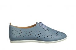 Półbuty Bayla-161 158 707 Denim 161712, Niebieski, Skóra naturalna - 36. Niebieskie półbuty damskie Bayla, na lato, bez wzorów, z denimu, bez obcasa, na płaskiej podeszwie, bez zapięcia. W wyprzedaży za 179.10 zł.