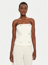 Marciano Guess Top 5RGH10 7115A Écru Regular Fit. Topy damskie Marciano Guess, z aplikacjami, z syntetyku, bez kołnierzyka, bez ramiączek. Za 339.99 zł.