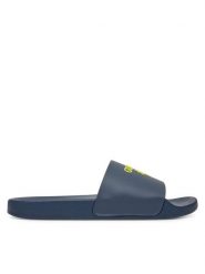 Guess Klapki F5GZ05 BB00F Granatowy. Niebieskie klapki męskie Guess, z aplikacjami, z tworzywa sztucznego, bez zapięcia. Za 109.99 zł.